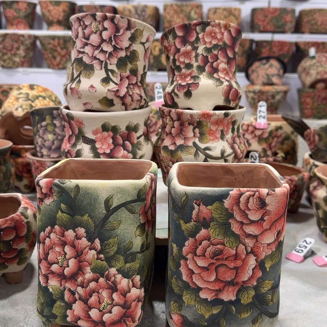 红陶余**期精品多肉花盆精品多肉花盆