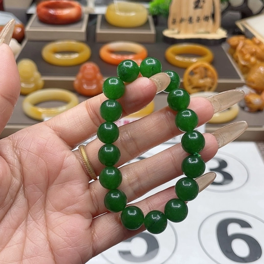 【闪购商品】石英质玉（黄龙玉）手链未镶嵌