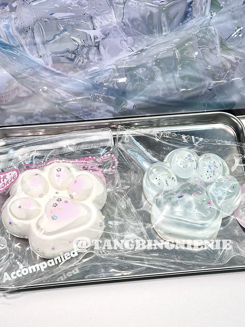 食品级硅胶捏捏【缤纷猫爪】稀奶油125g默认有瑕 介意慎拍