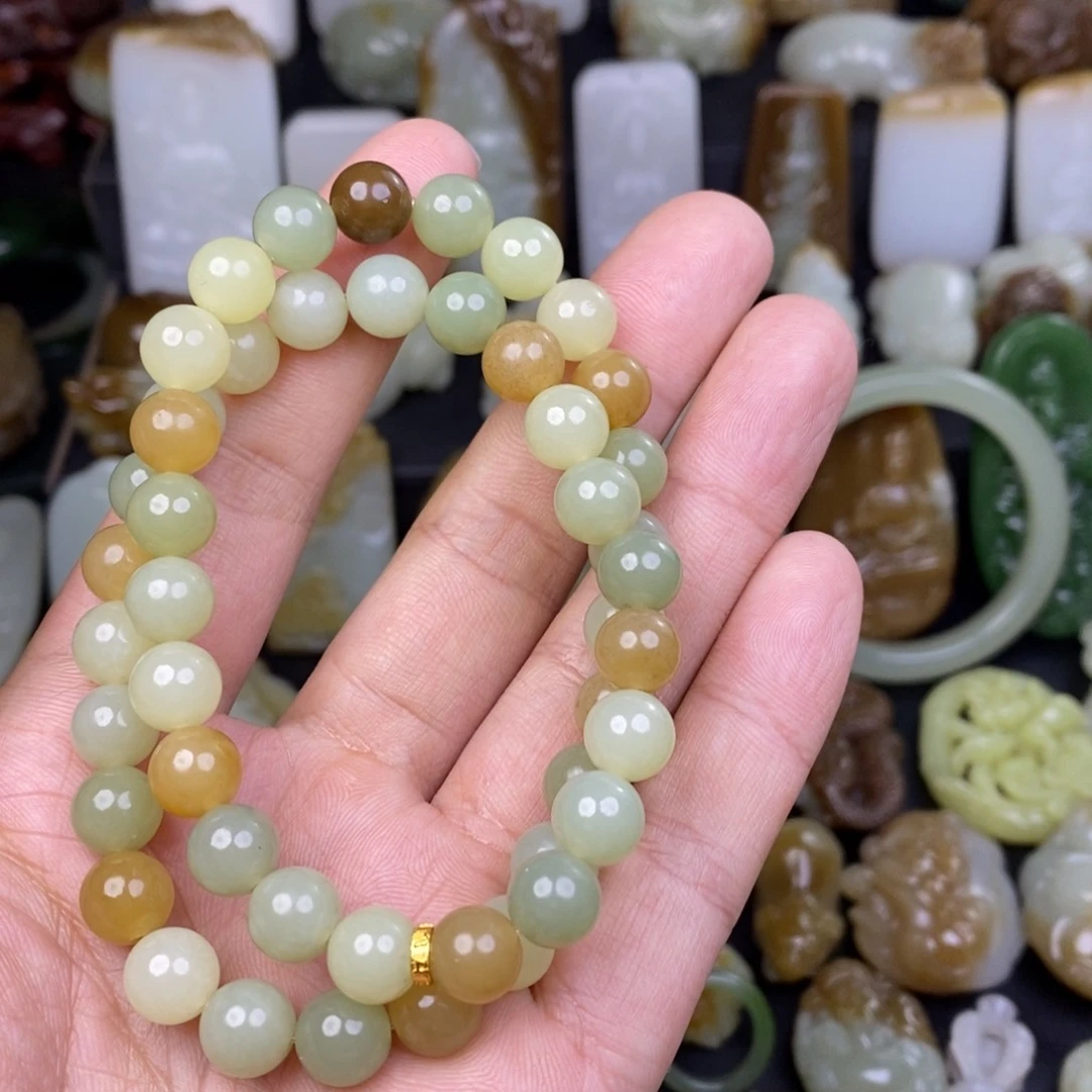 和田玉手串未镶嵌