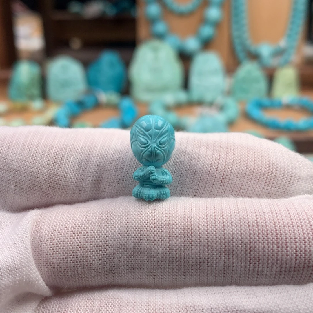 绿松石未镶嵌珠宝奇石9.5mm