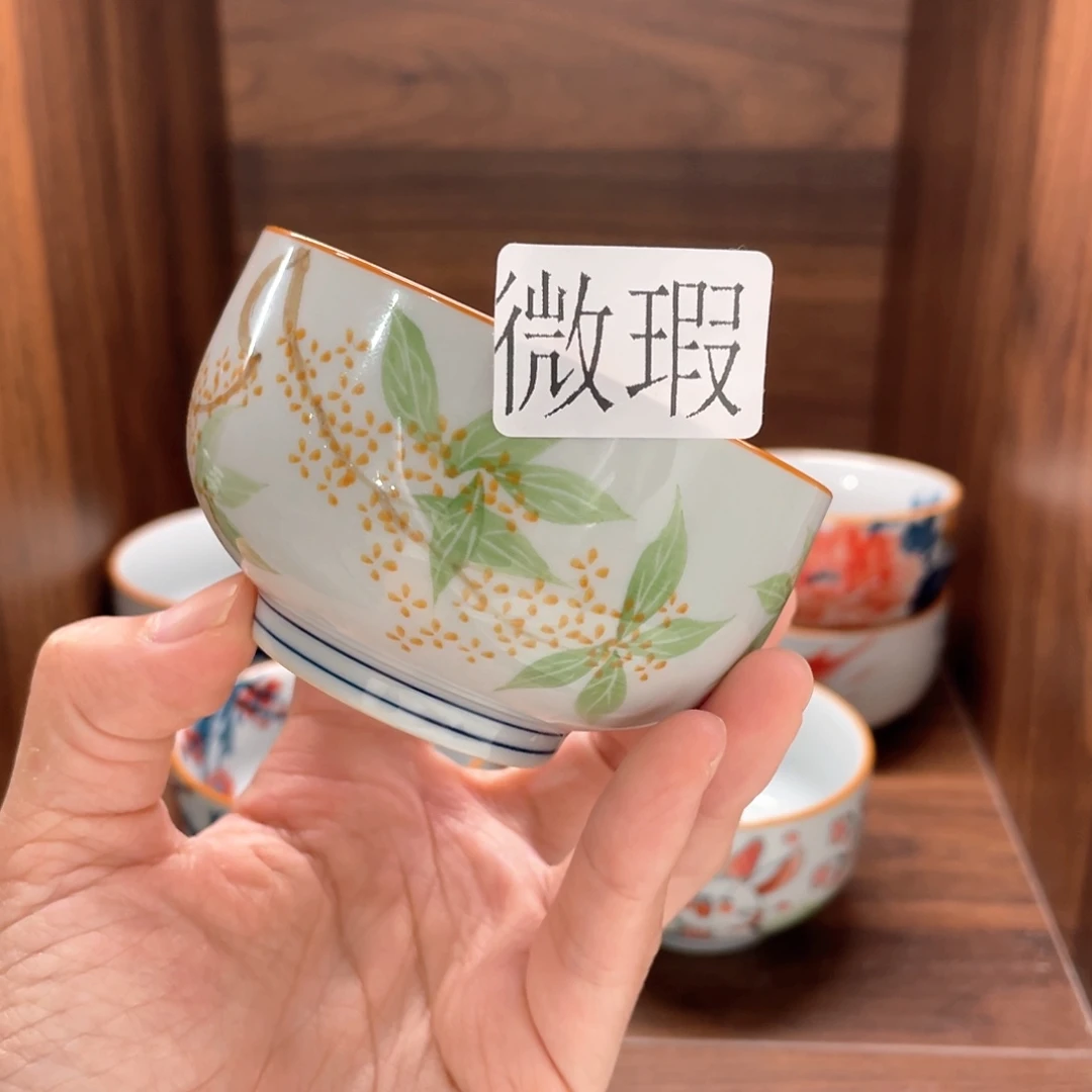 釉下手绘茶具微瑕