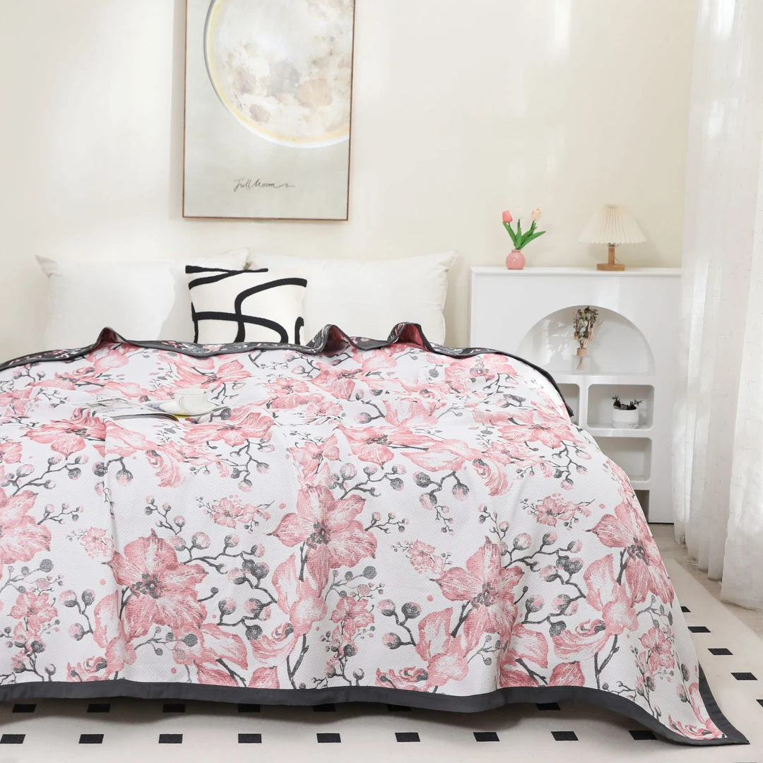 【梵曦专属】240*250长绒棉舒适透气亲肤床上用品  春日梦回