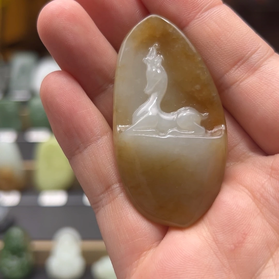 s***g和田玉未镶嵌挂件