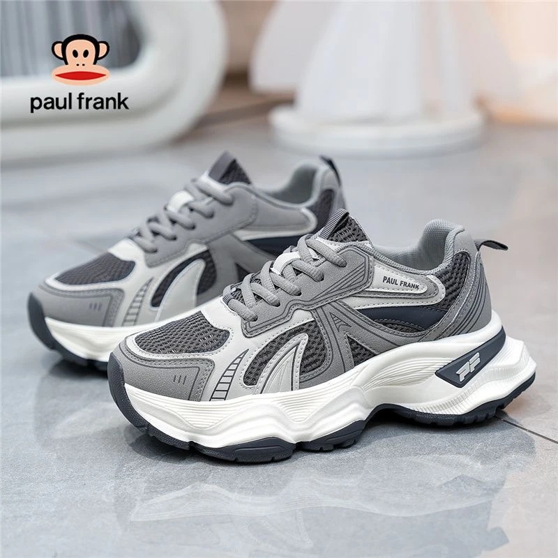 大嘴猴爆款增高老爹鞋女2025春季新款网面透气休闲女鞋厚底运动鞋