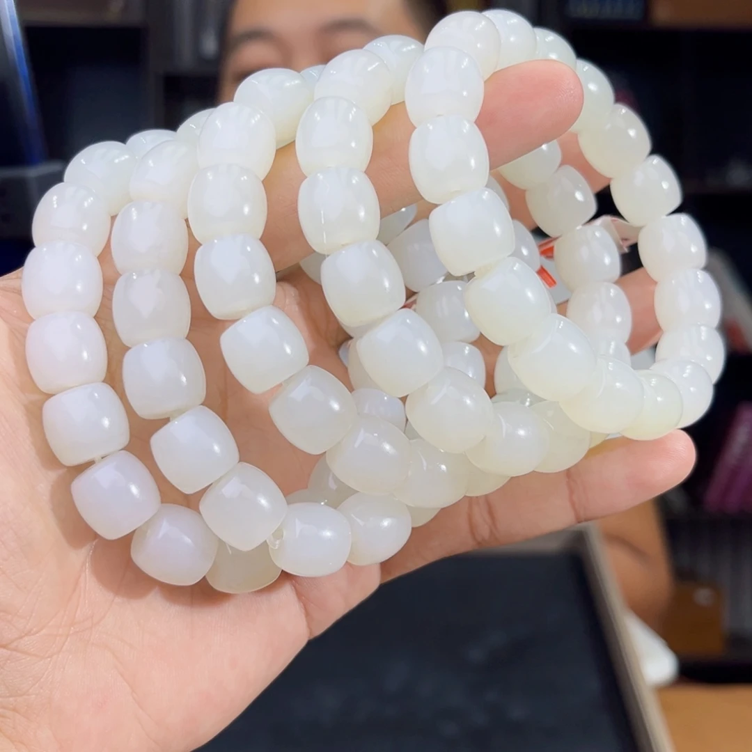 未镶嵌手串和田玉纯天然新疆05年于田卡12+多样性发其一