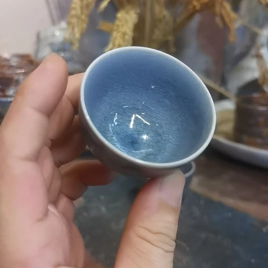 摆件手工高温原矿窑变特价不退不换