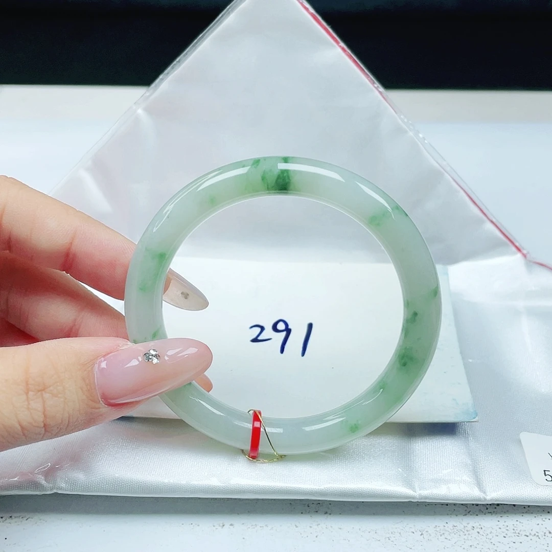 翡翠未镶嵌手镯 圆条51+