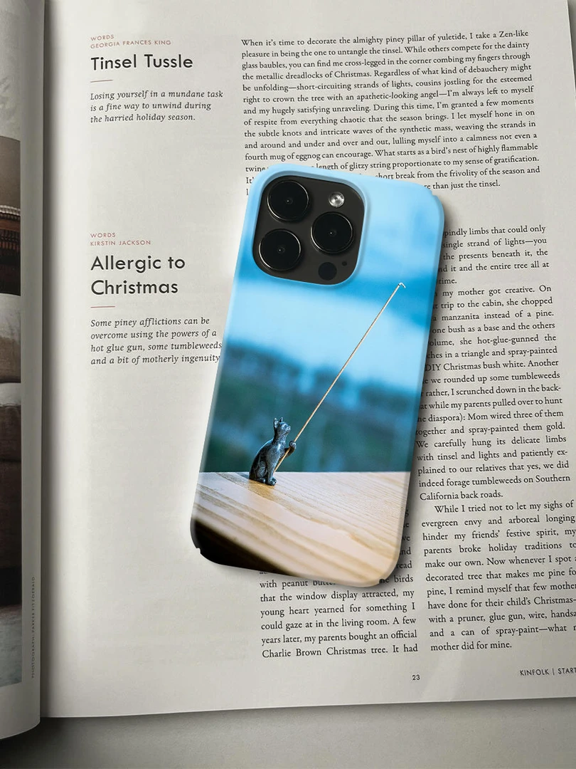 猫咪香插手机壳适用于苹果16promax小众个性简约ins艺术轻薄15/14