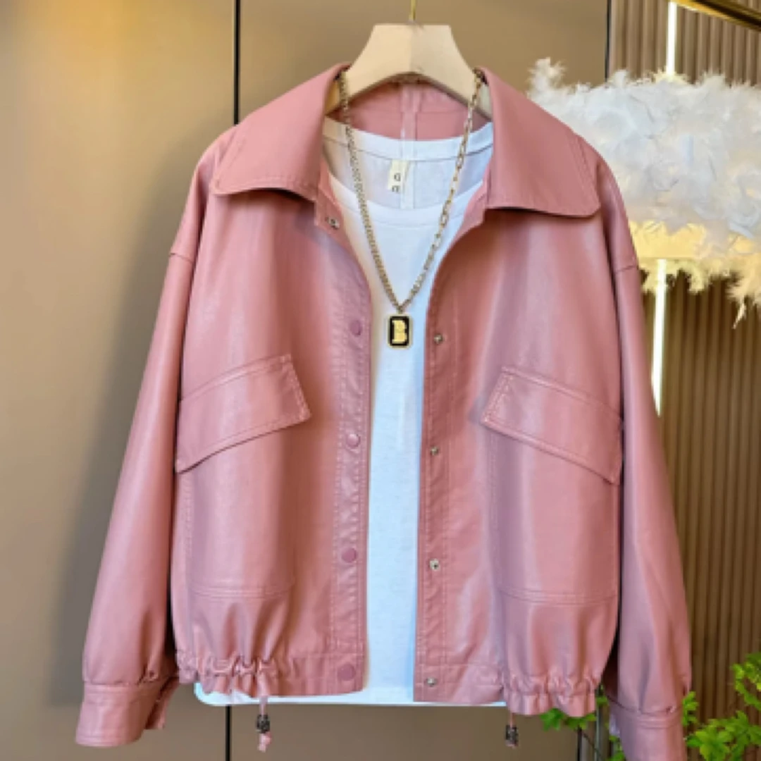 欧货韩版休闲翻领大兜外套