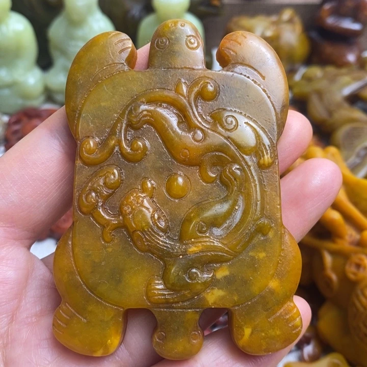 未镶嵌蛇纹石玉颈饰05