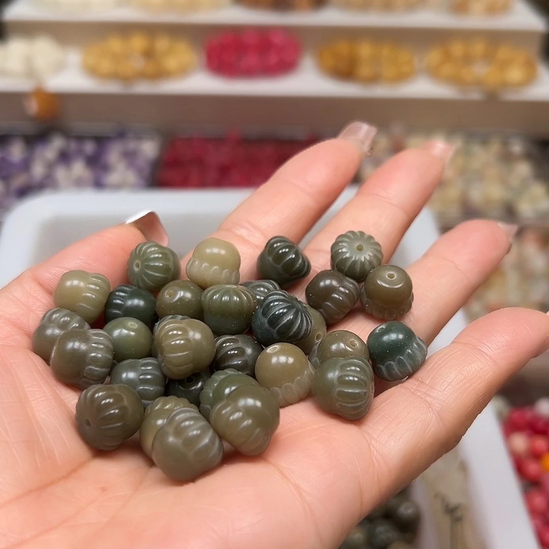 手串菩提根/象牙果卡12海盐蓝松果40颗