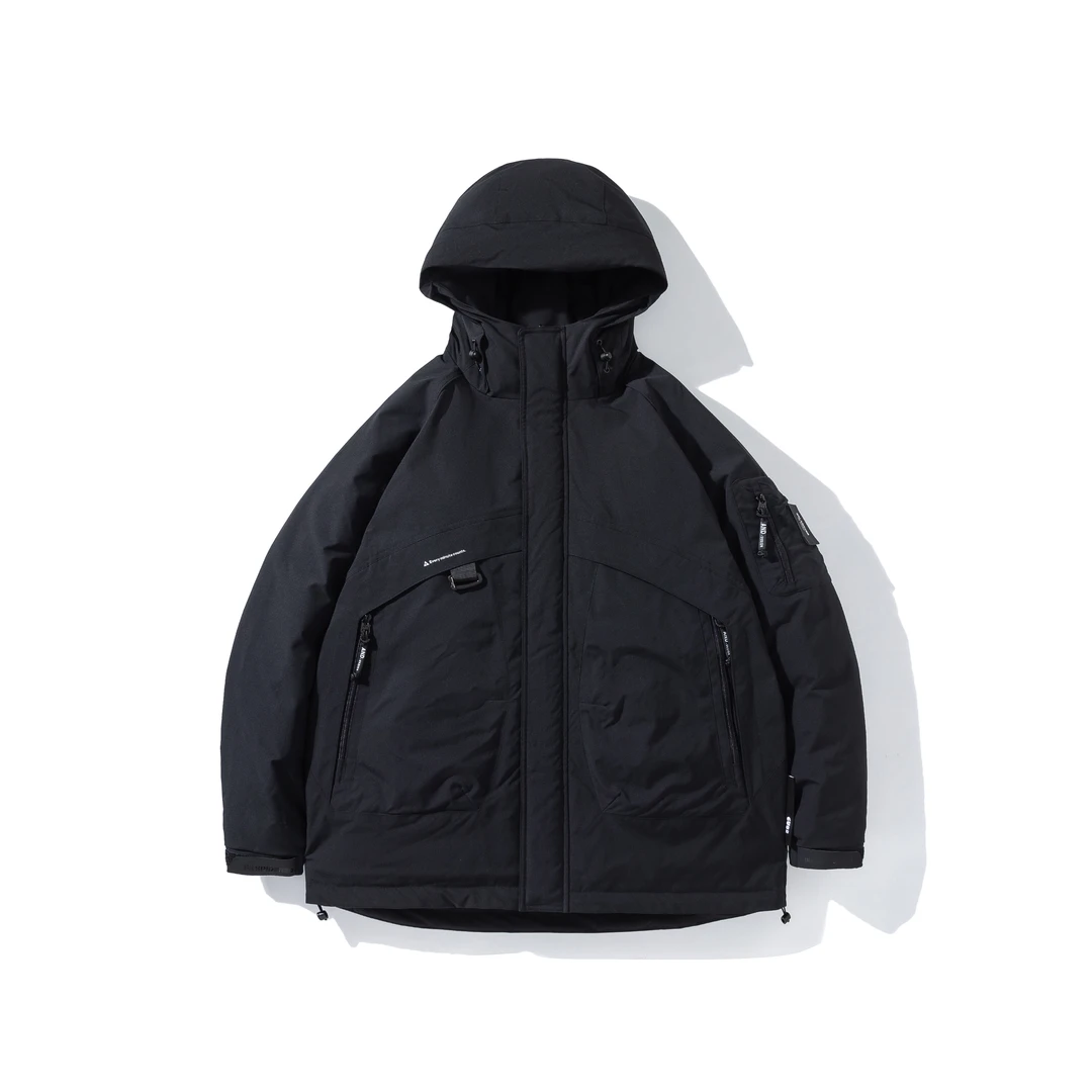 黑【海上雪羽绒服】F8冬季8899潮流户外工装御寒保暖设计情侣款