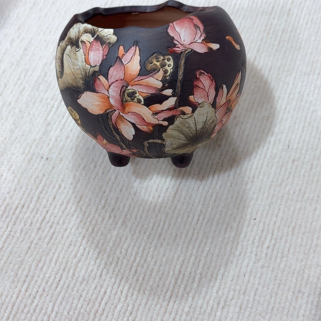 花盆紫砂陶瓷多肉花盆精品