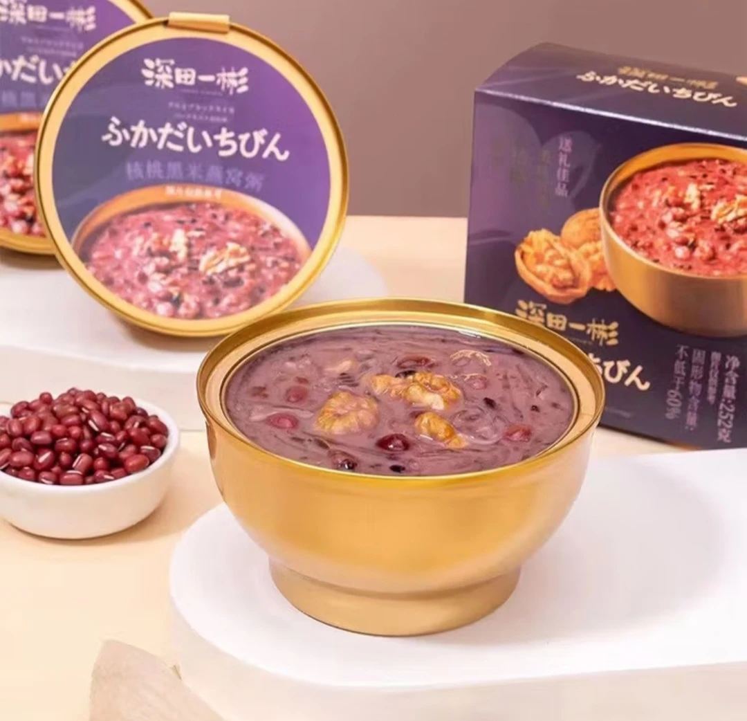 新疆包邮金语即食营养早餐含杏仁黑米燕麦核桃燕窝粥适合孕妇