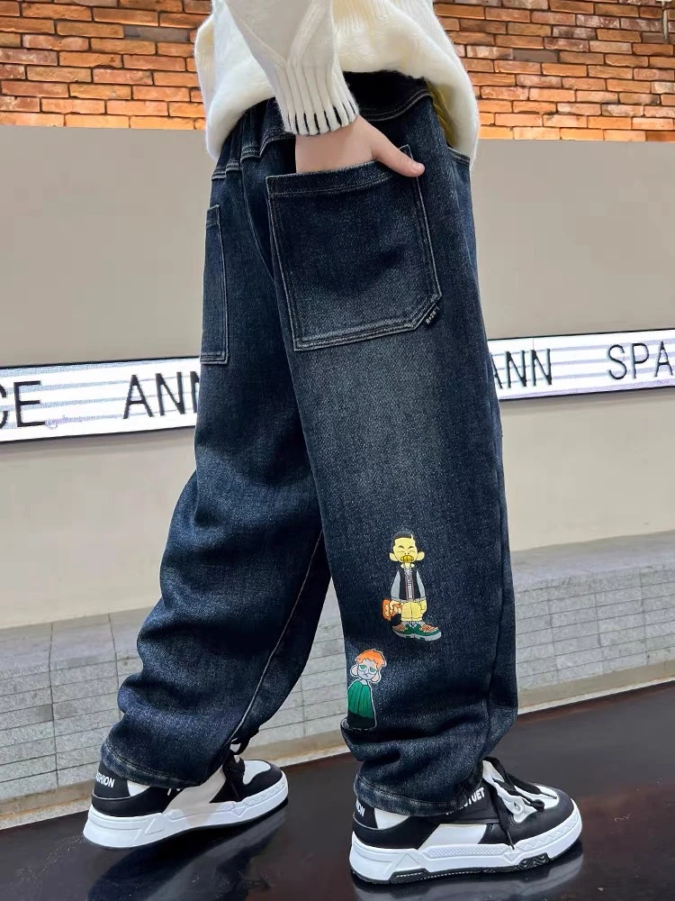 1007  男童潮版牛仔裤新款中大童