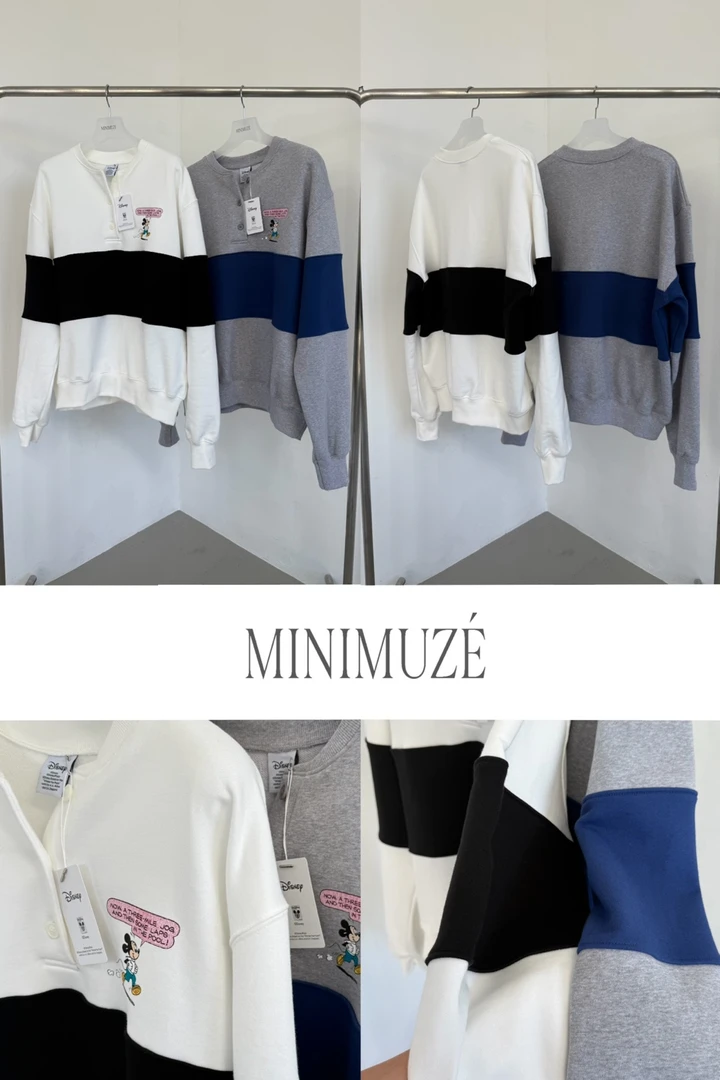 韩国东大门正品女装时尚卡通拼色卫衣081322（NO退NO换）