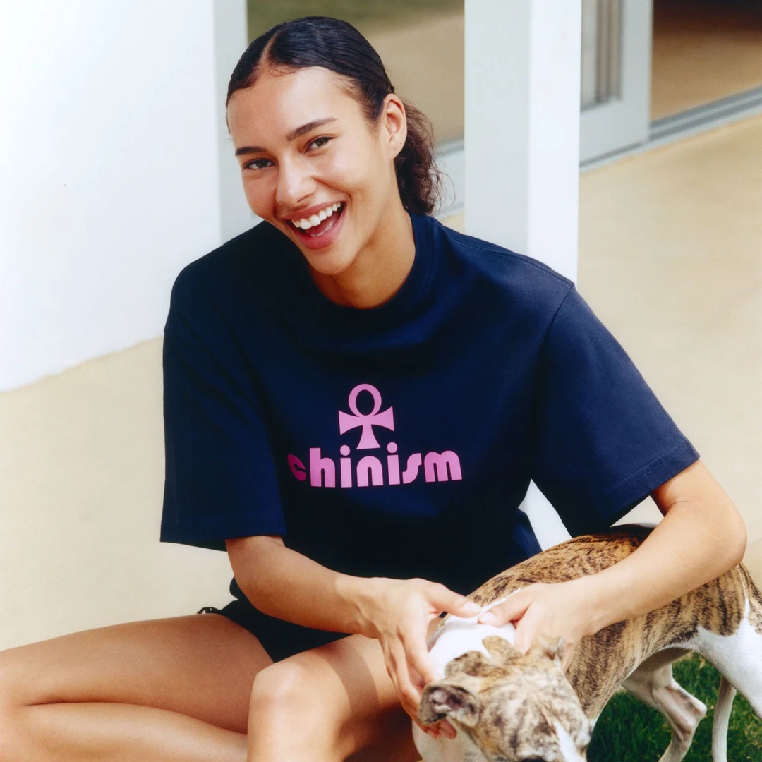 CHINISM赤尘 凉感短袖T恤男夏季凉感情侣速干五分袖2239