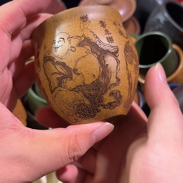 茶杯紫砂全手工紫砂主人杯