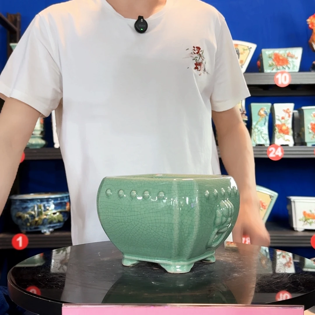 586浅绿瑕疵外口14内深9