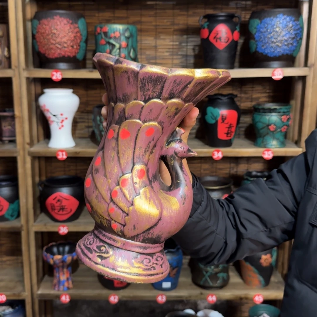 带孔高端浮雕花盆炸炸炸