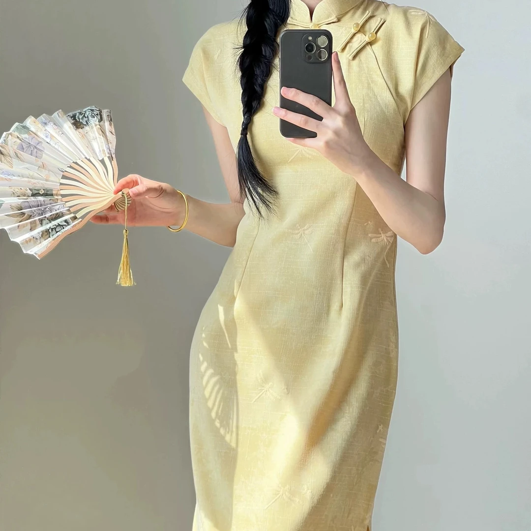 【2767 爆款 小蜻蜓】显瘦气质修身优雅复古中国风旗袍