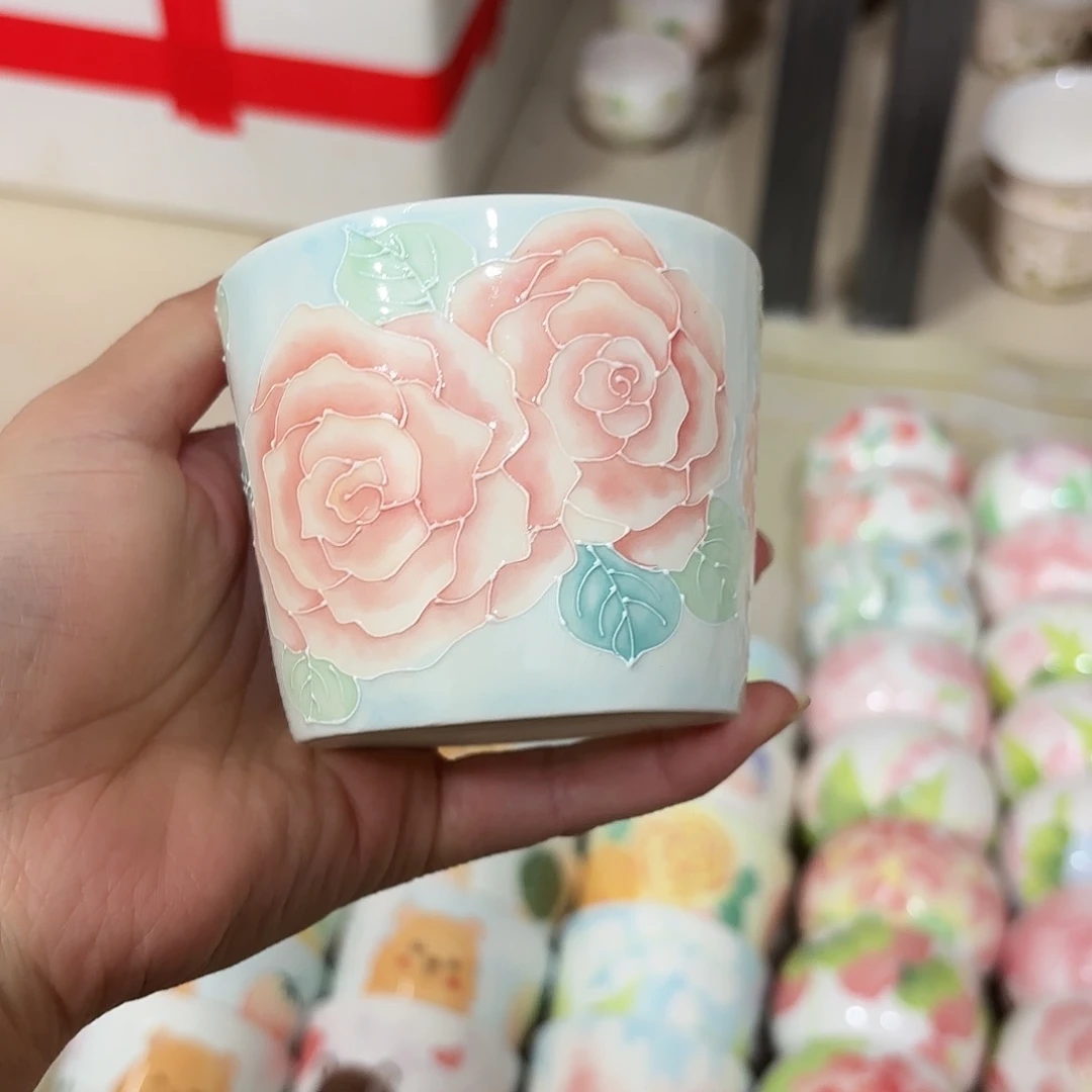 莉***安景德镇原创手绘陶瓷