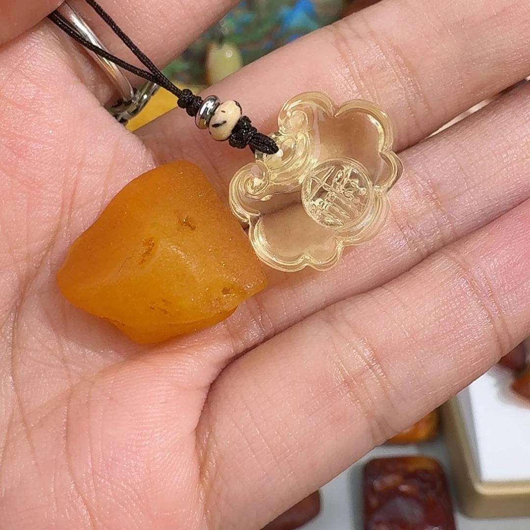 未镶嵌琥珀裸石我