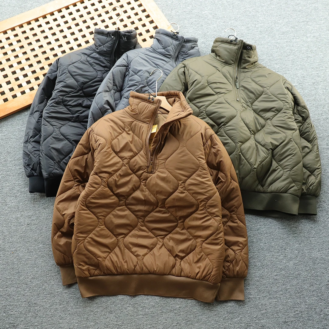 日单 户外男士棉服棉衣宽松立领保暖冬季美式多口袋