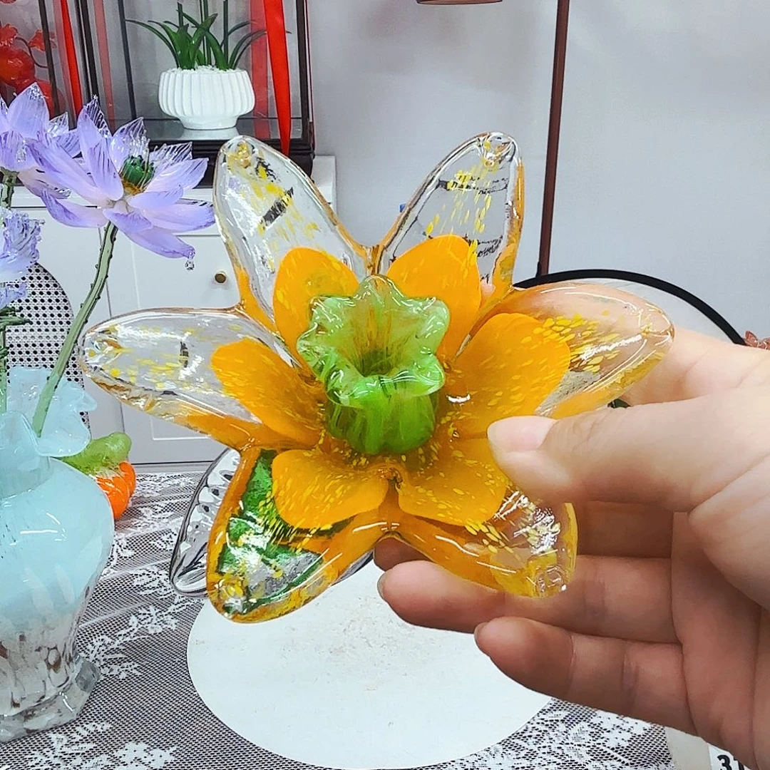 烛台花琉璃花瓶花器艺术品