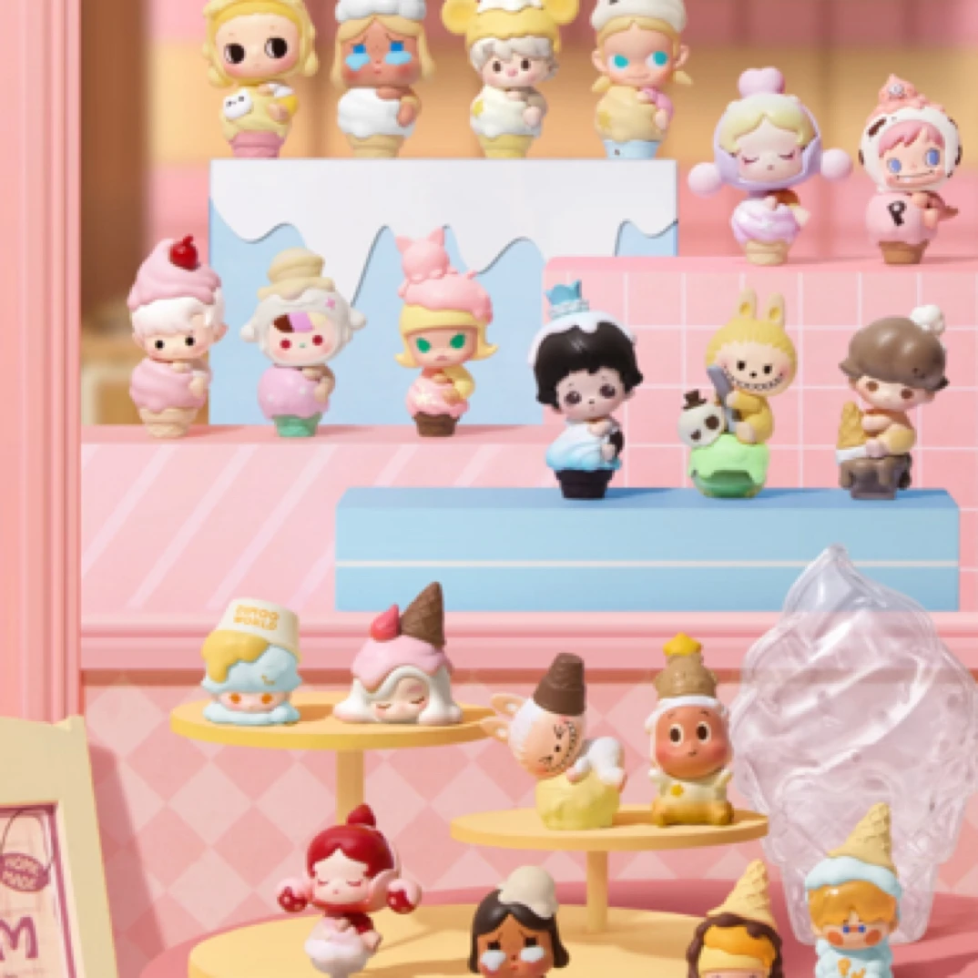 [明款可打孔]泡泡家冰淇淋甜筒系列可爱卡通女神礼物DIY手工摆件