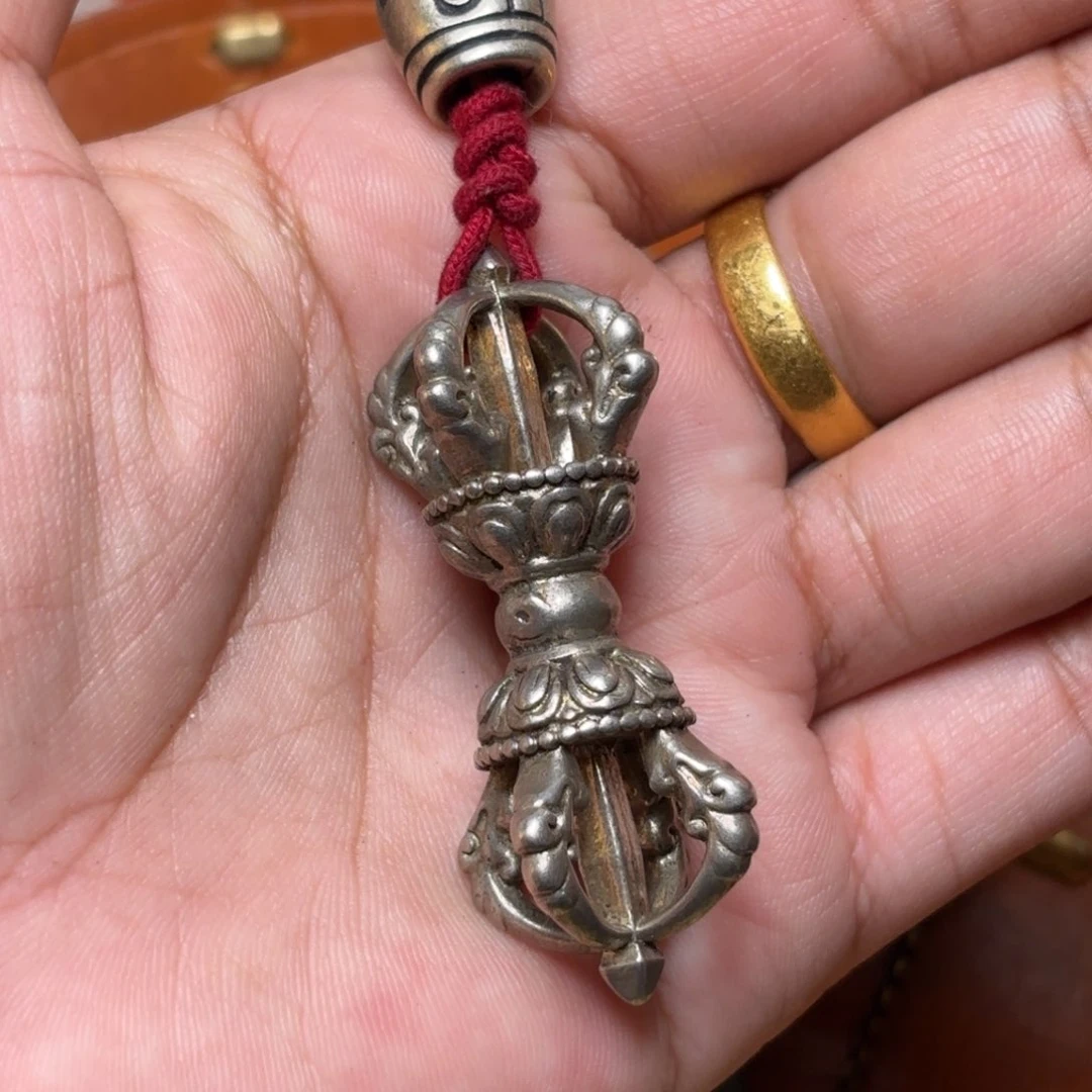 铜星月菩提吊坠项链