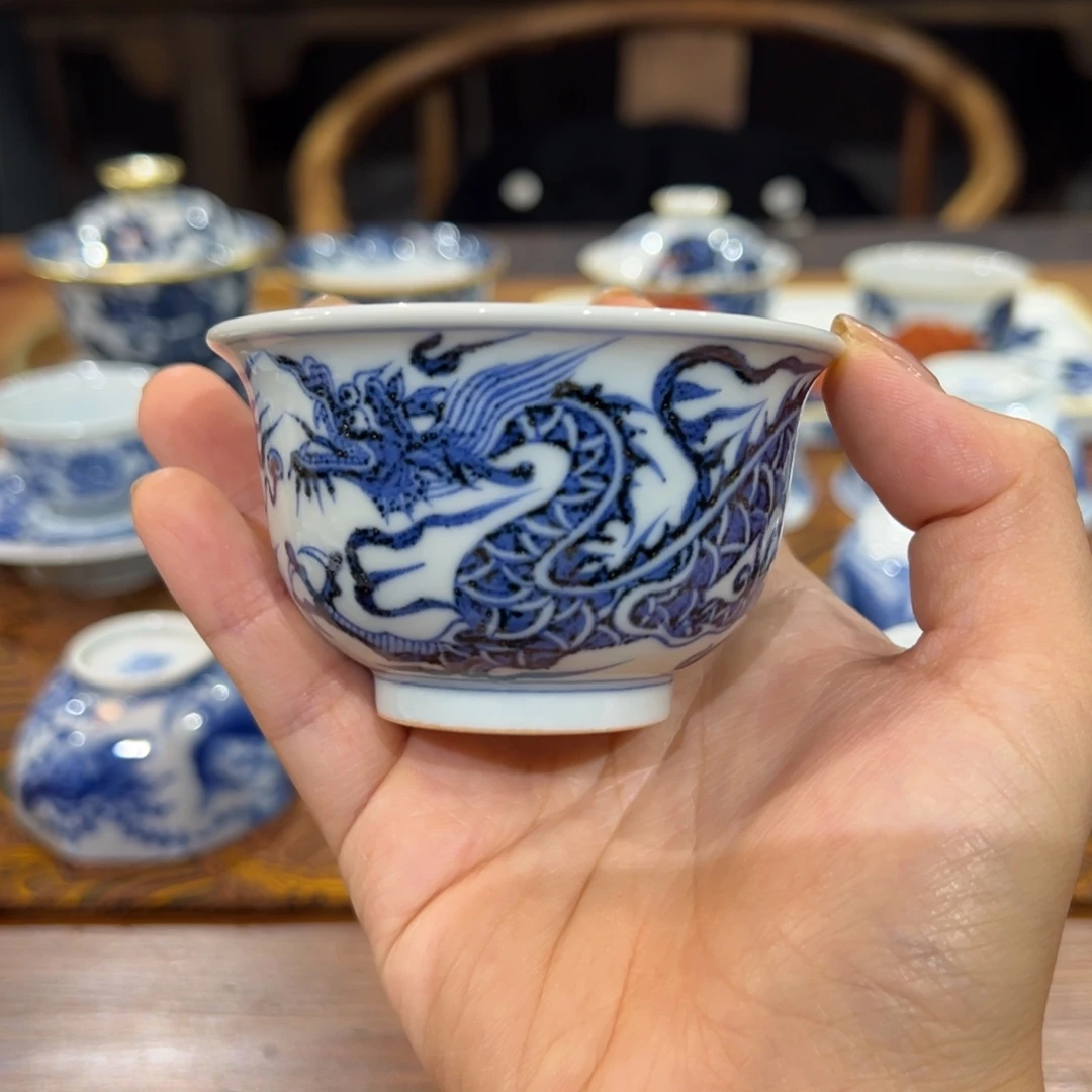 造物山房小压手龙纹主人杯