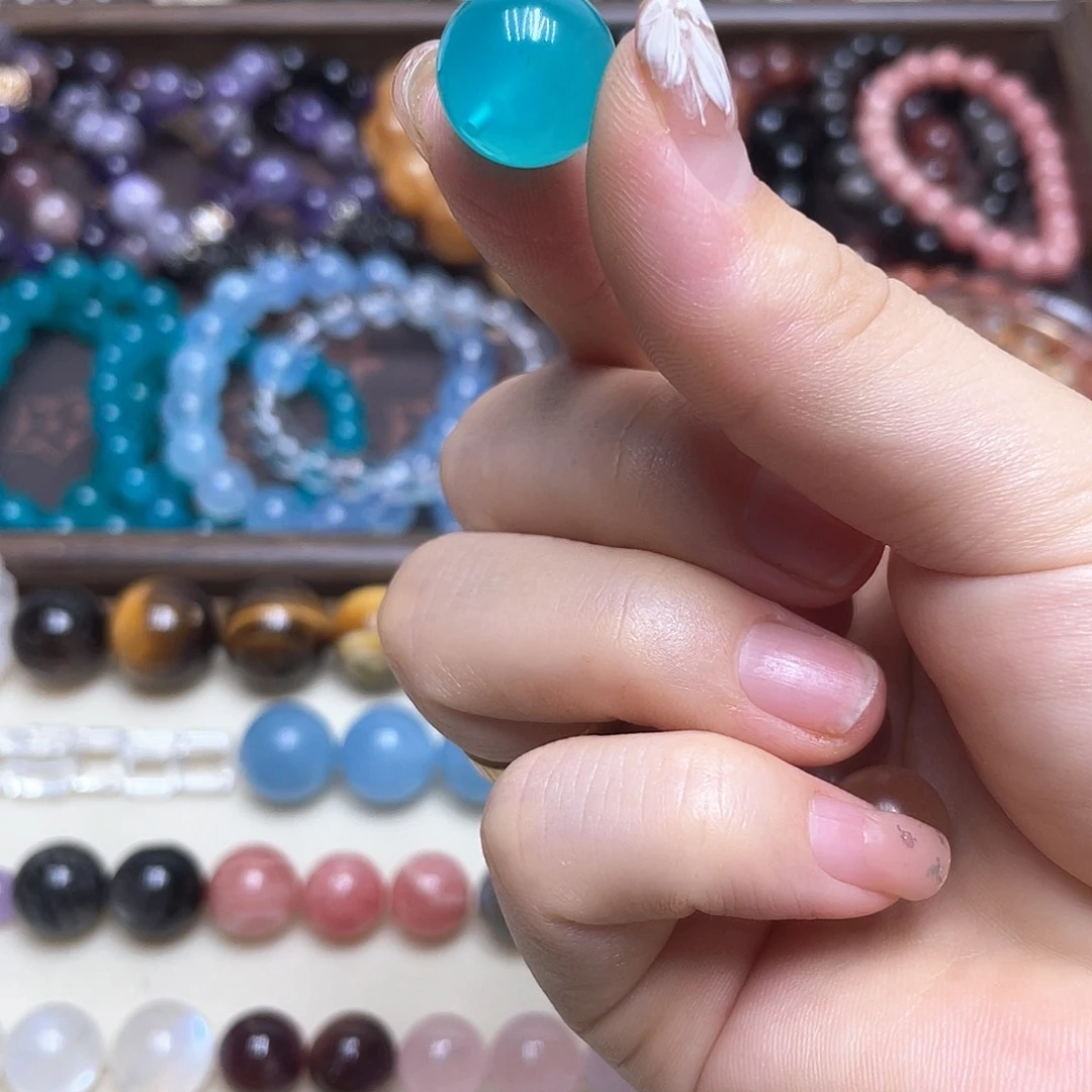 水晶手链未镶嵌小**娘天河石14.4