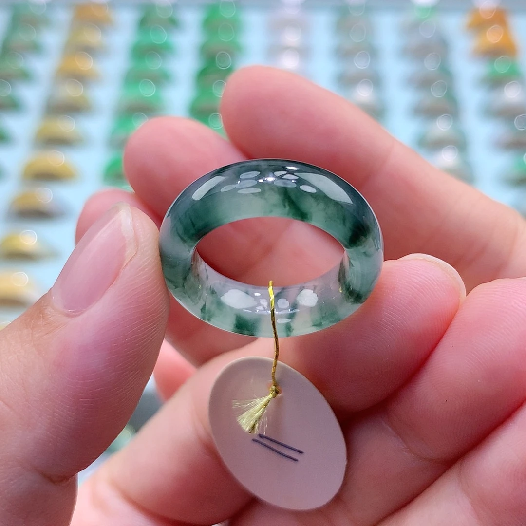 未镶嵌戒指翡翠11圈