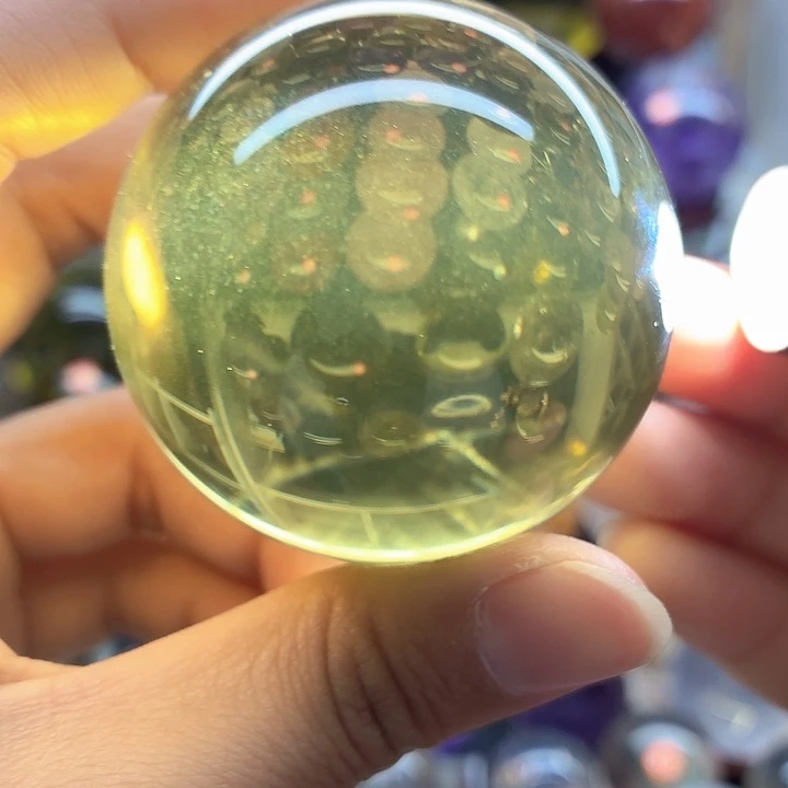 水晶珠宝半成品未镶嵌黄水晶5.6金沙