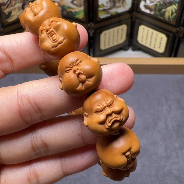 挽***倾橄榄核手串/手链小尺寸百态