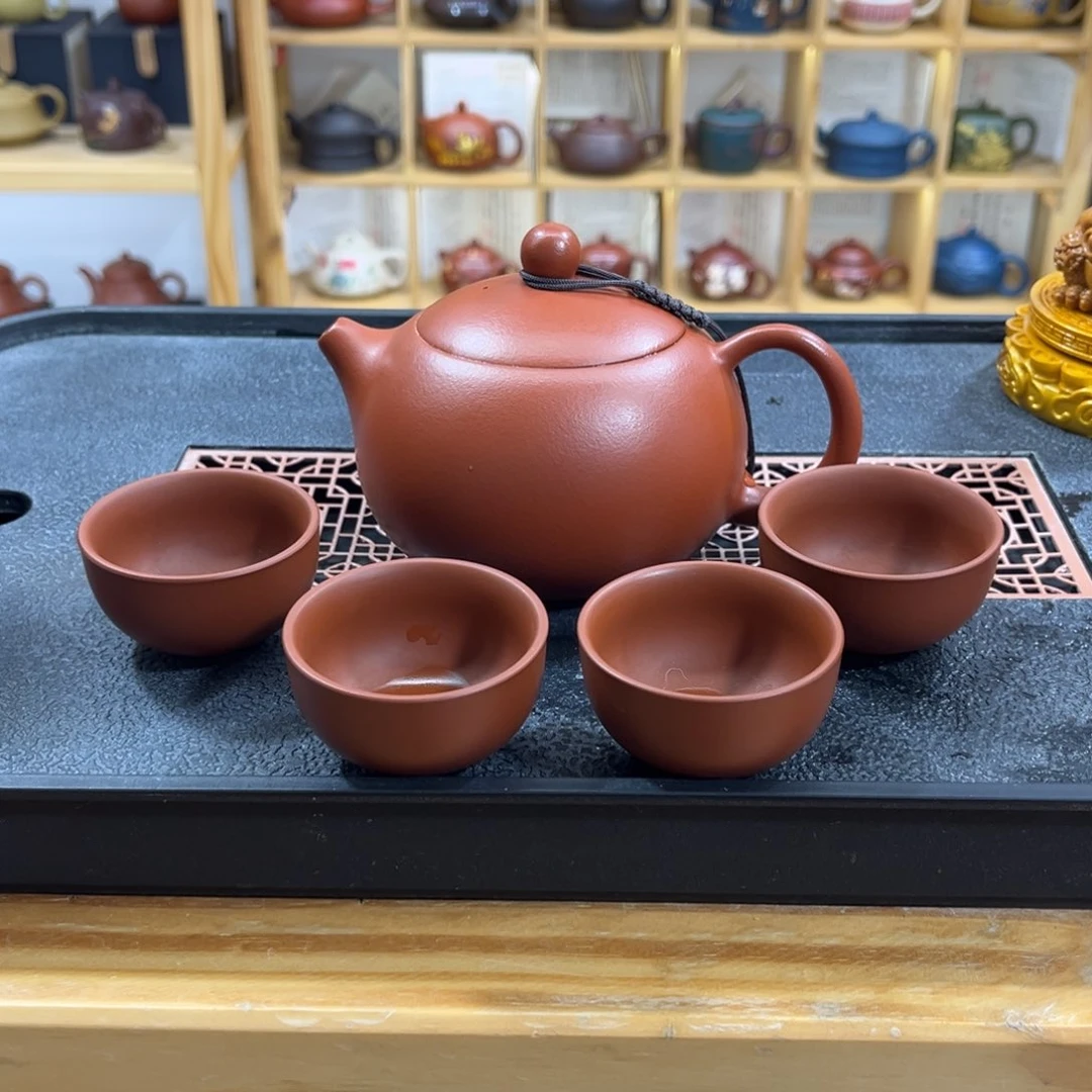 紫砂紫砂胖西施（一壶四杯）