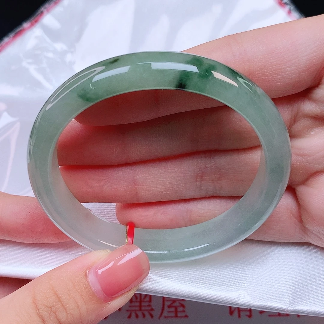 翡翠未镶嵌手镯54圈贵妃112838