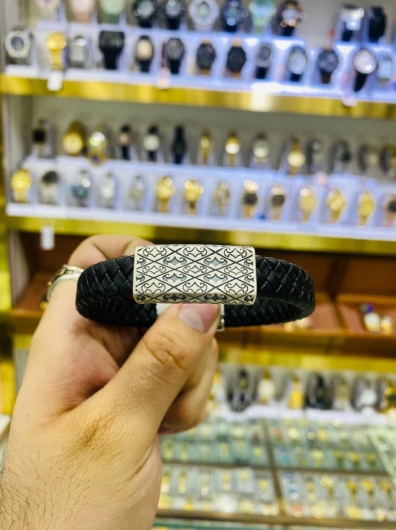 足银涤纶手链 925银手链 拜合体亚尔纯银男女同款手链