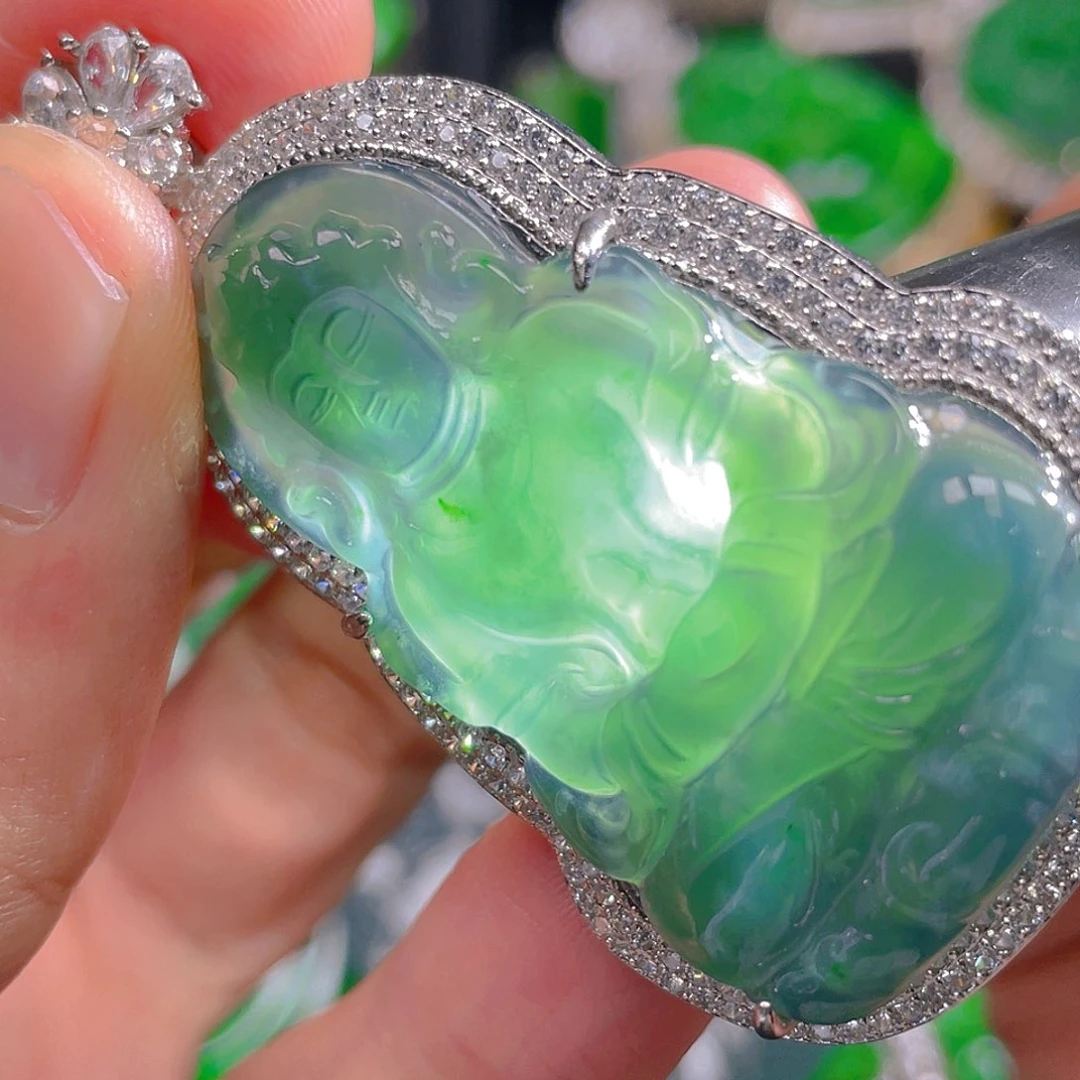 翡翠未镶嵌吊坠(不含链)