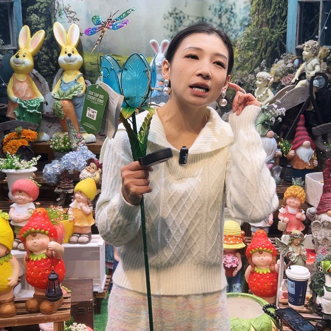花园摆件红红火火