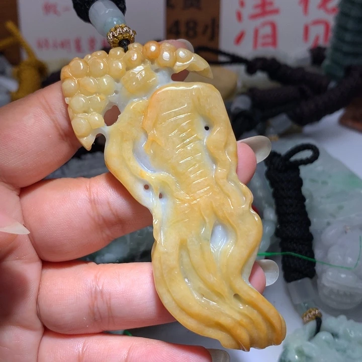 翡翠未镶嵌颈饰保真天然A货翡翠