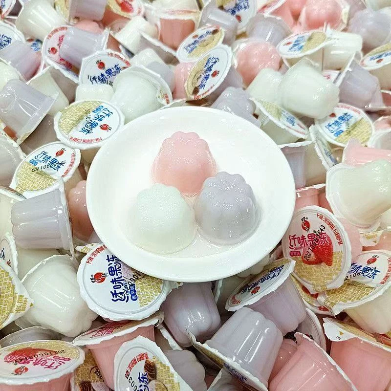 蜡笔小新散装果冻香芋味草莓味酸奶味即食果冻小零食休闲