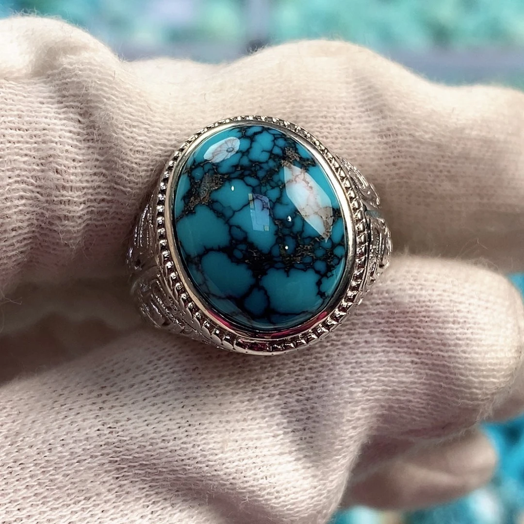 绿松石银S925镶嵌配饰