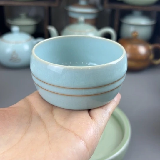 瓷片纯手工制作工艺微瑕不带礼盒，