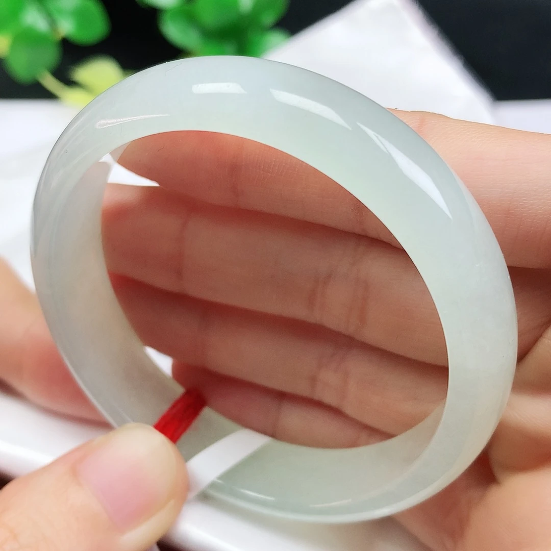 未镶嵌手镯翡翠52.1圈口葡萄肉色605