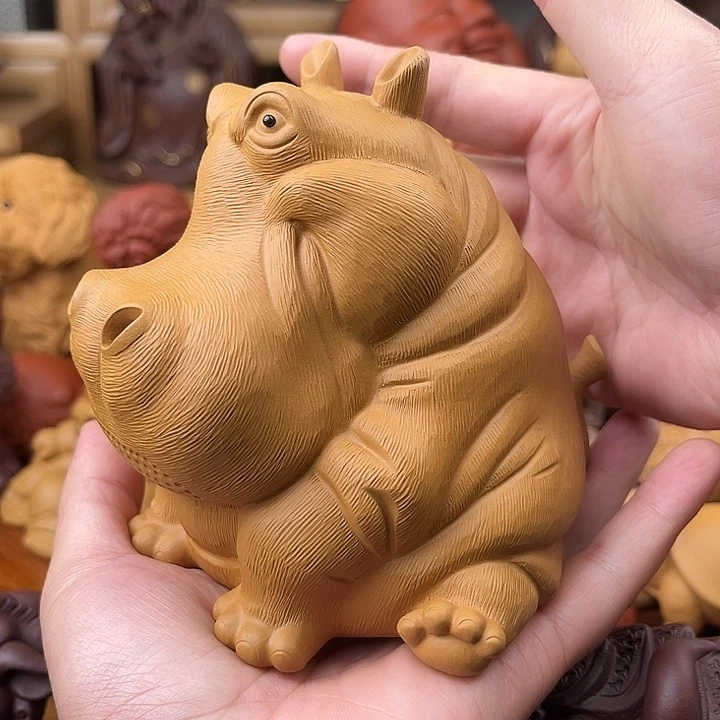 糖***根紫砂茶宠紫砂河马