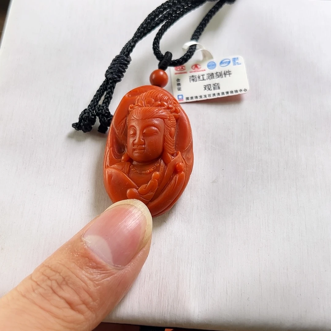 南红玛瑙未镶嵌买南红观音