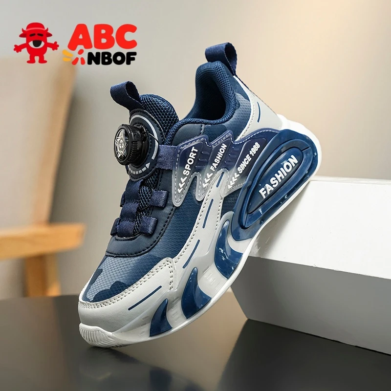 ABC NBOF童鞋男童运动鞋2025秋冬新皮面防水儿童鞋子中大童老爹鞋